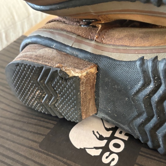 Sorel Slim Pack Camel/Brown Leather Ankle Boots - Picture 6 of 6